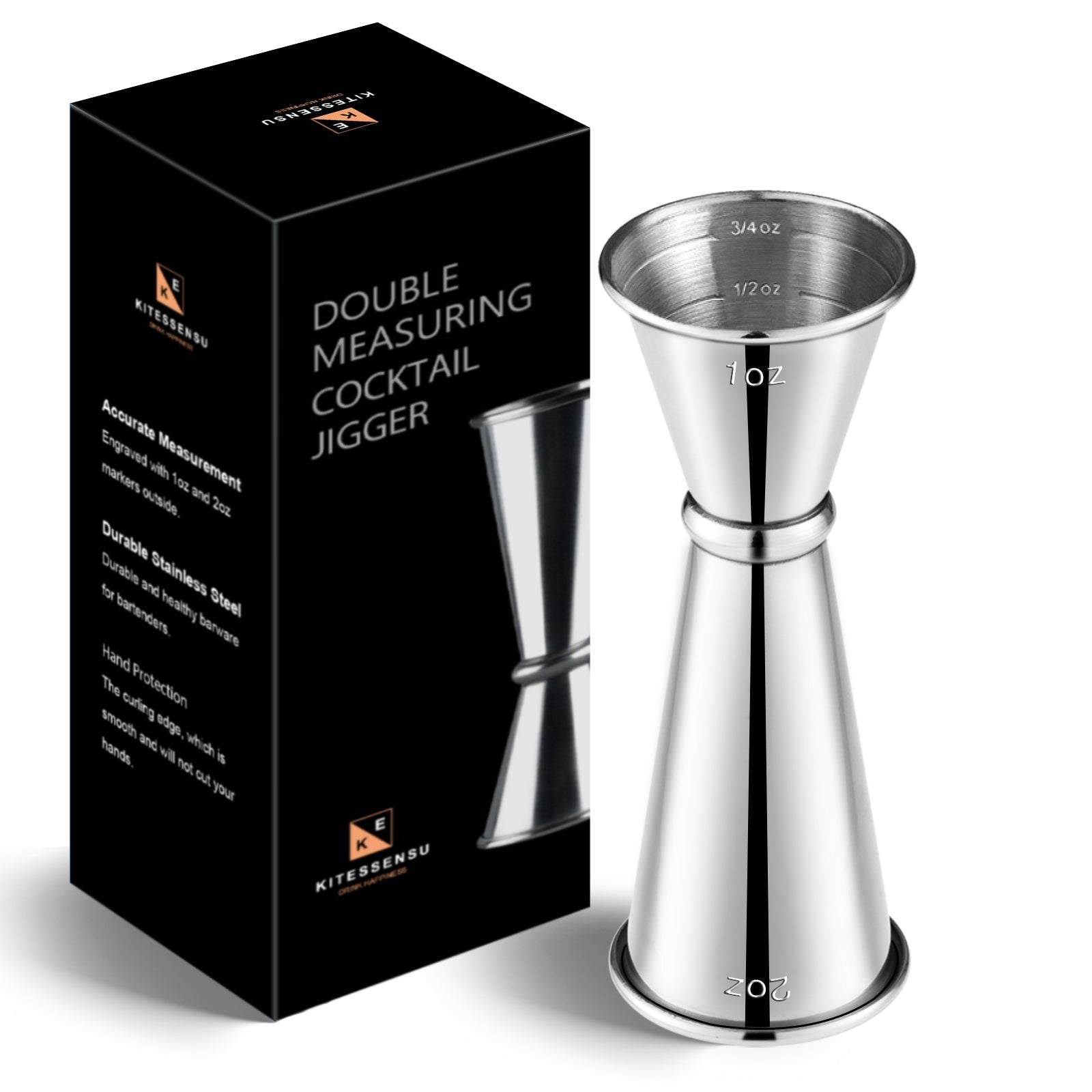 Bartender Barware Measuring Cup Stainless Steel Cocktail Double