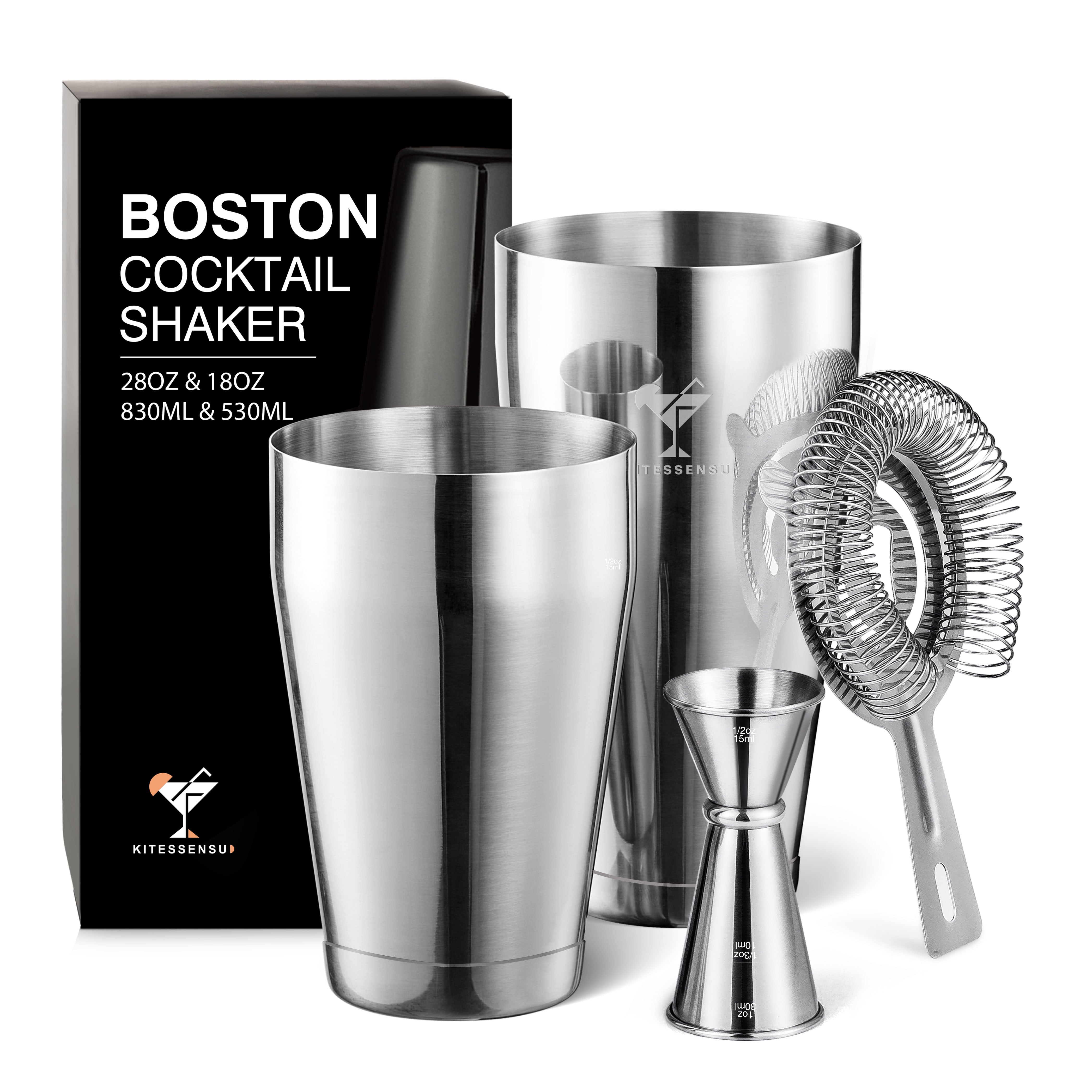 Boston Cocktail Shaker 3-Piece Sets