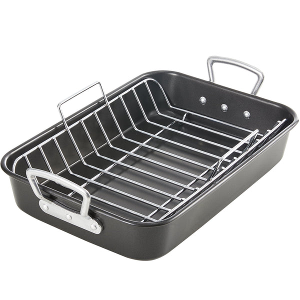 HONGBAKE KITESSENSU Nonstick Steel Roasting Pan with Rack