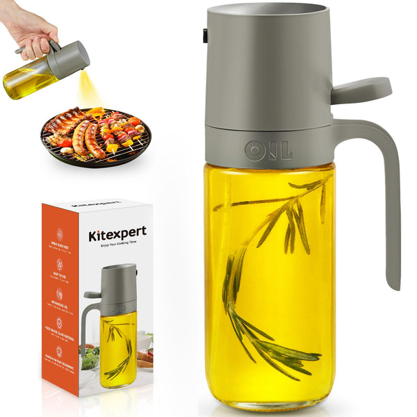 KITEXPERT Olive Oil Sprayer for Cooking - Versatile Olive Oil Spray Bottle for Cooking - 250ml/8.3oz Oil Spritzer for Air Fryer, Salad, Grilling, Roasting, Baking Essentials