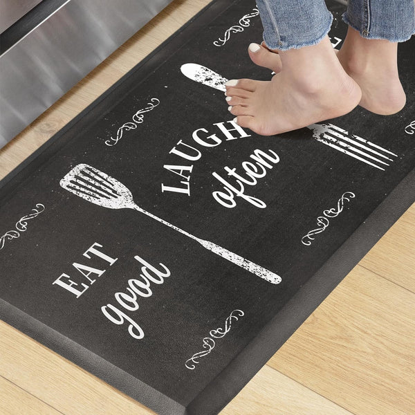 KOKHUB Kitchen Mat 17.3"x28"- Farmhouse, Anti Fatigue Waterproof Kitchen Rug, Comfort Standing Desk Mat, Kitchen Floor Mat