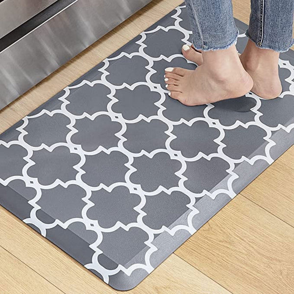 KOKHUB Kitchen Mat Antifatigue 17.3"x28", 1/2 Inch Thick Cushioned Anti Fatigue Standing Mat, Waterproof Kitchen Rug, Kitchen Floor Mats Padded, Kitchen Sink Floor Mat, Non-Skid & Washable