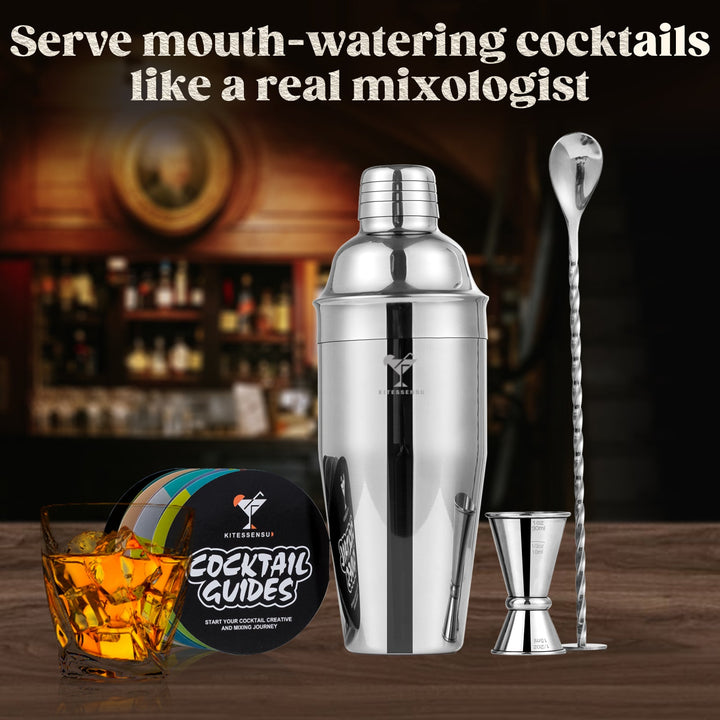 Acopa 16 oz. Matte Black 3-Piece Cobbler Cocktail Shaker